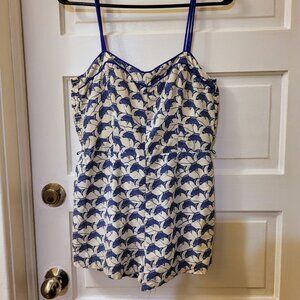 Vintage Elizabeth Stewart Blue Fish Swimsuit